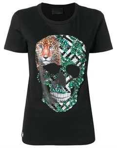 Футболка с декором Skull Philipp plein