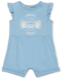 Короткий комбинезон с логотипом Gucci kids