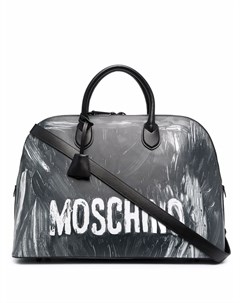 Сумка тоут с эффектом размазанной краски Moschino