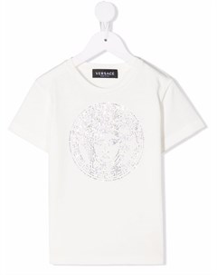 Футболка с декором Medusa Versace kids