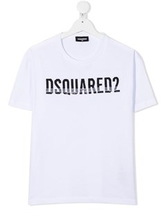 Футболка с логотипом из пайеток Dsquared2 kids