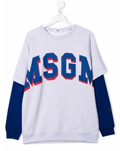 Многослойная толстовка с логотипом Msgm kids