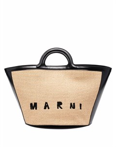 Сумка тоут с вышитым логотипом Marni