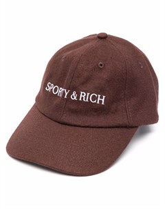 Бейсболка с вышитым логотипом Sporty & rich