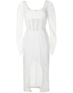 Платье Crochet Lace с длинными рукавами Dion lee