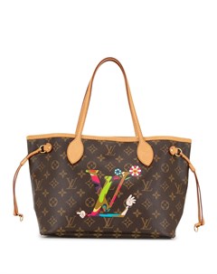 Сумка тоут Neverfull PM 2007 го года из коллаборации с Takashi Murakami Louis vuitton