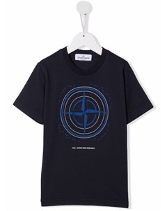 Футболка с логотипом Stone island junior