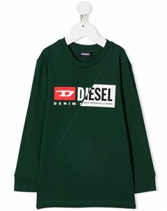 Футболка с длинными рукавами и логотипом Diesel kids