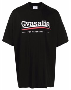 Футболка с принтом Gvasalia Vetements