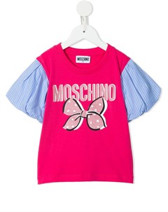 Футболка с логотипом Moschino kids