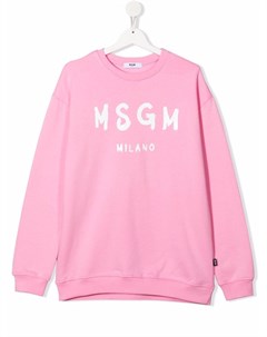 Свитер с логотипом Msgm kids