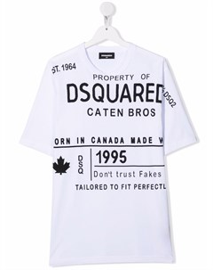 Футболка с логотипом Dsquared2 kids