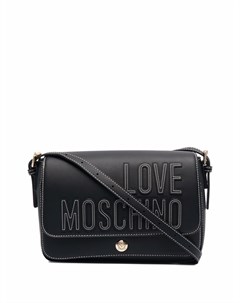 Сумка на плечо с вышитым логотипом Love moschino