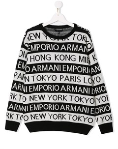 Свитер с логотипом Emporio armani kids