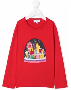 Футболка из органического хлопка с графичным принтом The marc jacobs kids