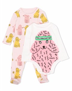 Комплект из комбинезона и боди с принтом Stella mccartney kids