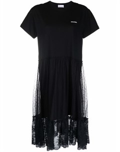 Платье футболка с логотипом и цветочным принтом Red valentino