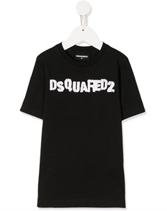 Футболка с круглым вырезом и логотипом Dsquared2 kids