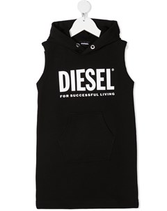 Платье с капюшоном и логотипом Diesel kids