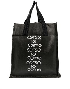 Сумка тоут из рафии с логотипом 10 corso como