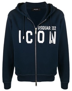 Худи на молнии с логотипом Dsquared2