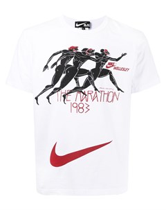 Футболка с логотипом Swoosh Black comme des garçons