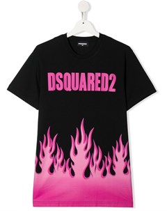 Футболка с принтом и логотипом Dsquared2 kids