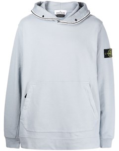 Худи с нашивкой логотипом Stone island