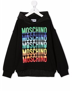 Худи с логотипом Moschino kids