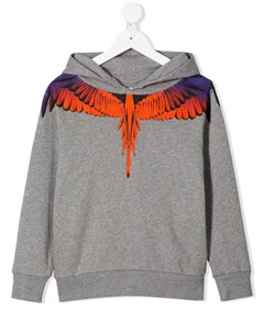 Худи с принтом Wings Marcelo burlon county of milan kids