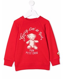 Толстовка с круглым вырезом и логотипом Gucci kids