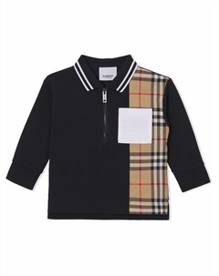 Рубашка поло со вставкой в клетку Vintage Check Burberry kids