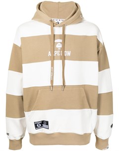 Худи оверсайз в полоску Aape by *a bathing ape®