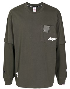 Футболка с длинными рукавами и логотипом Aape by *a bathing ape®