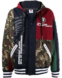 Худи в технике пэчворк Aape by *a bathing ape®