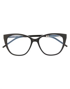 Очки в оправе кошачий глаз с монограммой Saint laurent eyewear