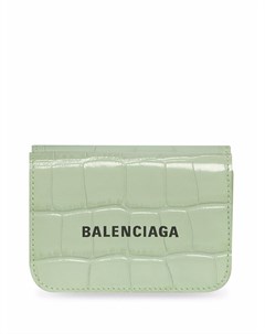 Мини кошелек Cash с тиснением под крокодила Balenciaga