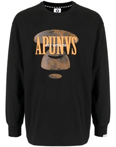 Футболка с длинными рукавами и графичным принтом Aape by *a bathing ape®