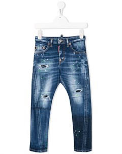 Джинсы скинни с эффектом потертости Dsquared2 kids