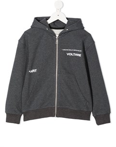 Худи на молнии с графичным принтом Zadig & voltaire kids