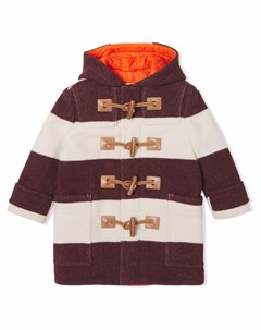 Шерстяной дафлкот в полоску Burberry kids