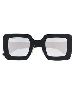 Солнцезащитные очки в квадратной оправе с логотипом Interlocking G Gucci eyewear