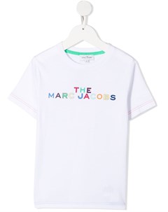 Футболка из органического хлопка с логотипом The marc jacobs kids