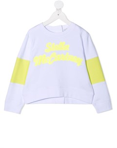 Толстовка с логотипом и вставками Stella mccartney kids