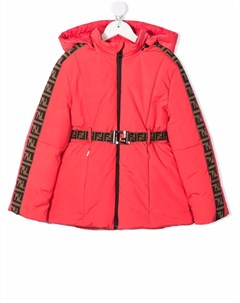 Пуховик с монограммой Fendi kids