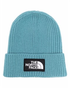 Шапка бини с нашивкой логотипом The north face