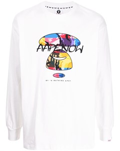 Футболка с длинными рукавами и графичным принтом Aape by *a bathing ape®