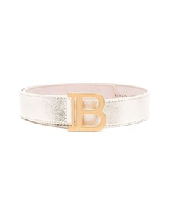 Ремень с пряжкой логотипом B Balmain kids