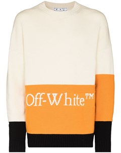 Джемпер вязки интарсия с логотипом Off-white