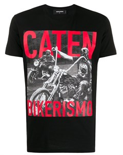 Футболка с принтом Caten Bikerismo Dsquared2